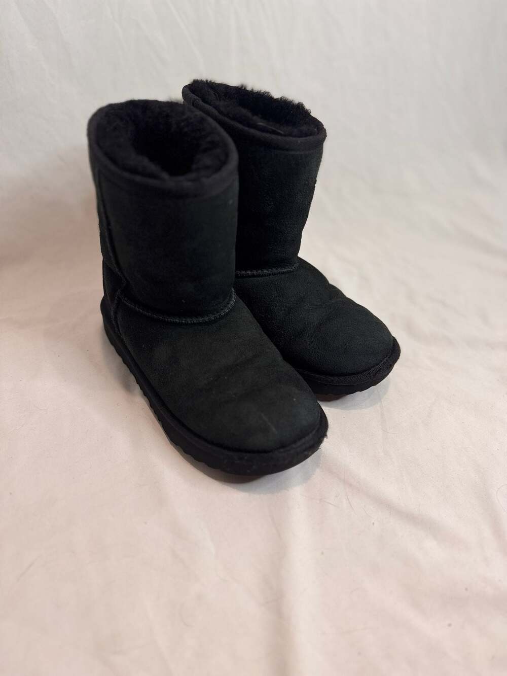 UGG Classic II Black‎ Suede Boots Size 1